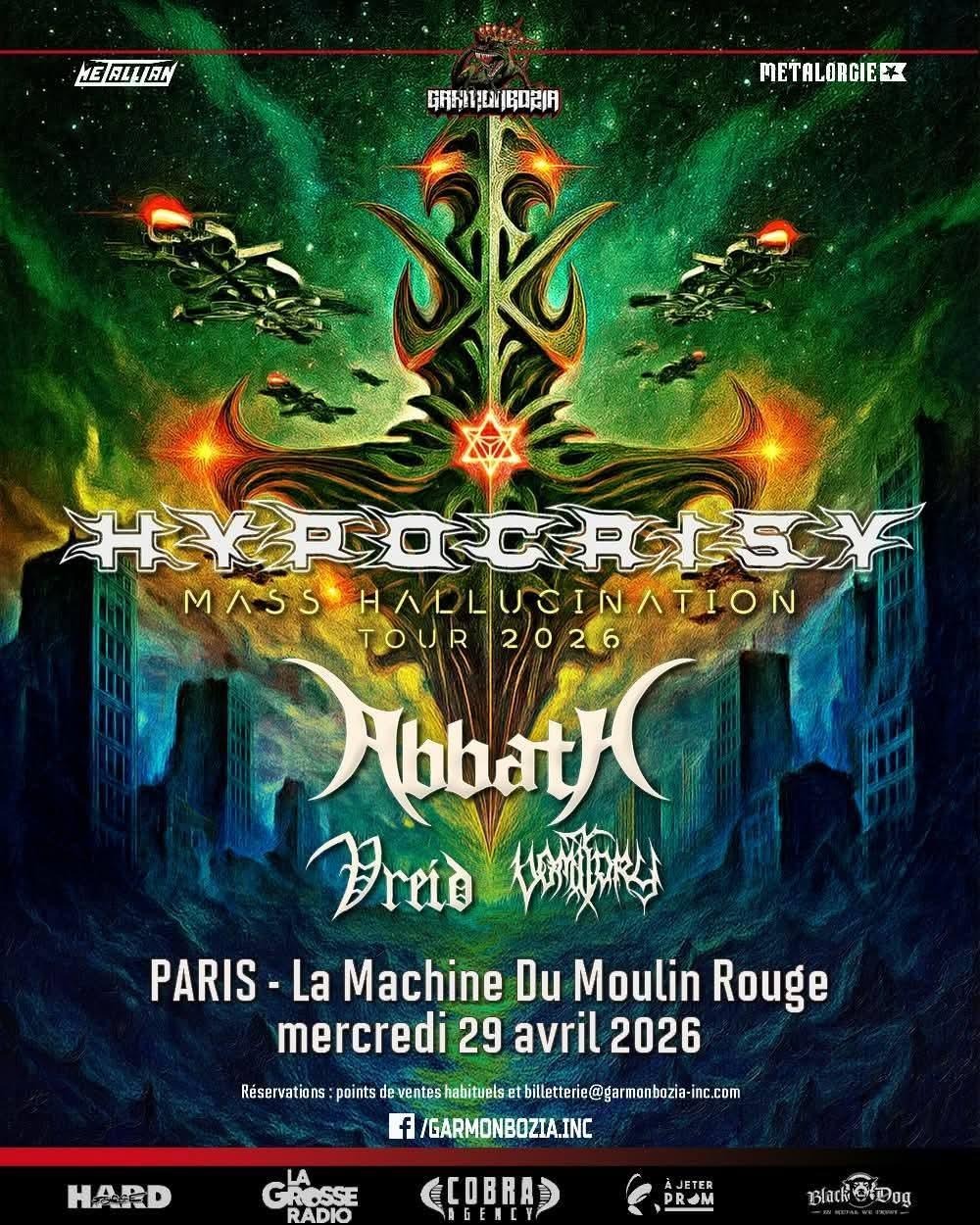 Live-report – Hypocrisy / Abbath / Vreid / Vomitory